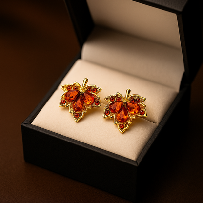 Amber Maple Glow Earrings