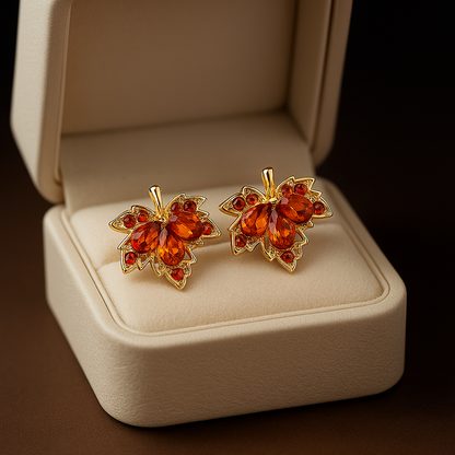 Amber Maple Glow Earrings