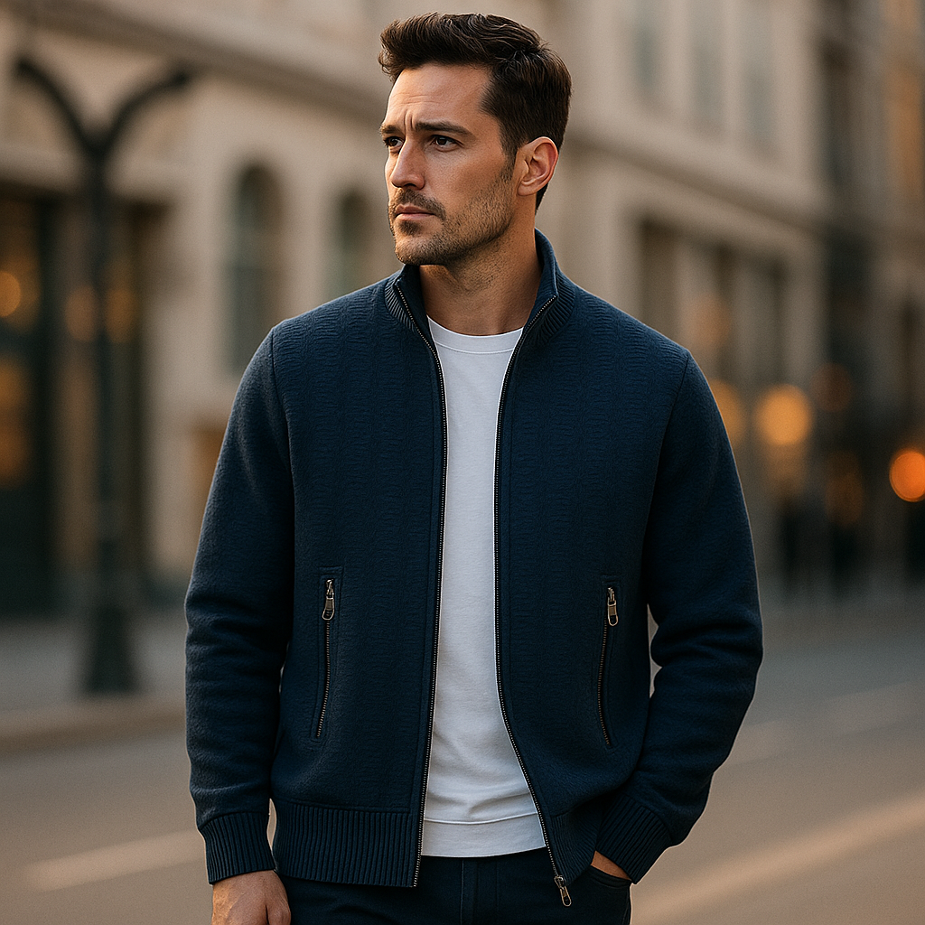 Metro Textured Zip Jacket