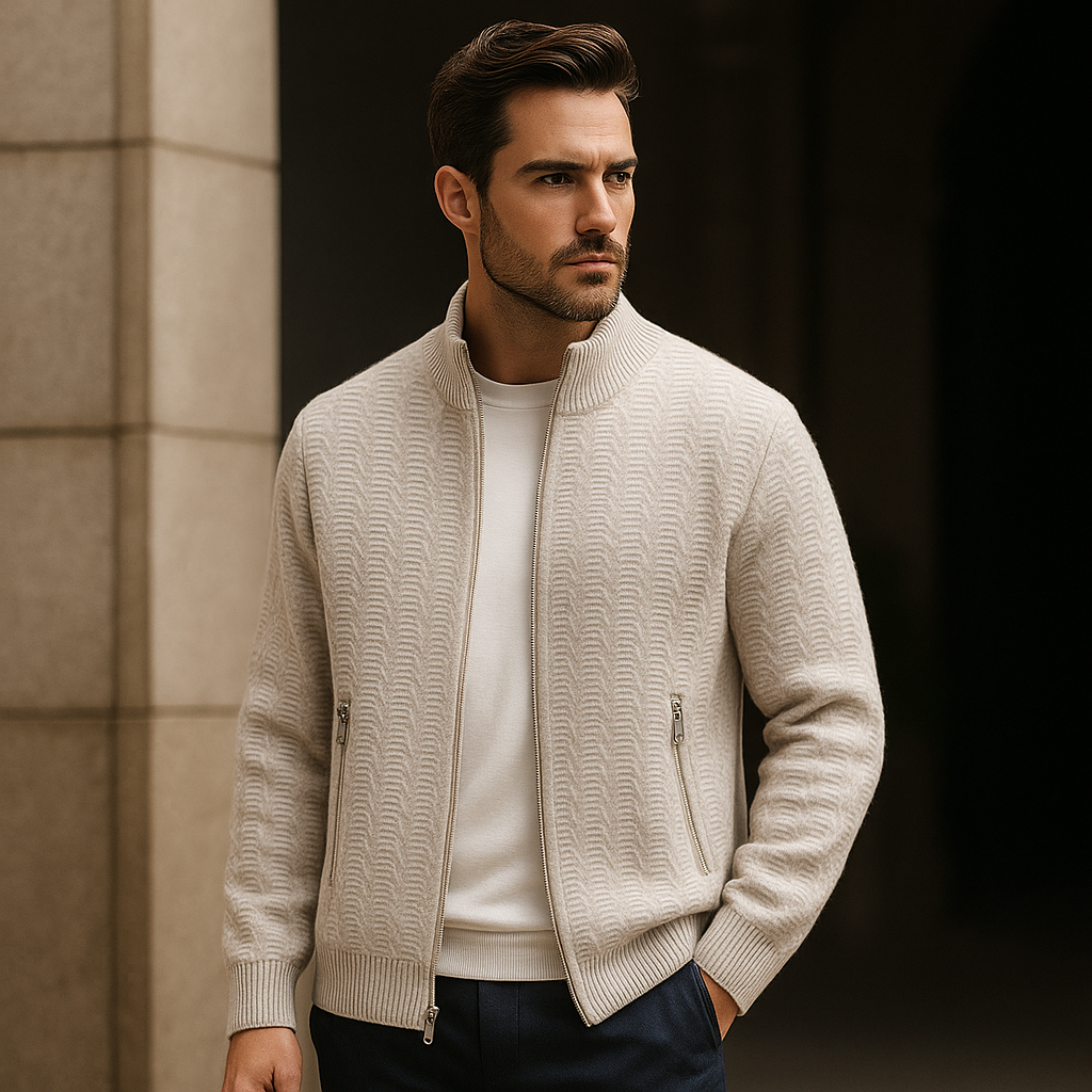 Metro Textured Zip Jacket