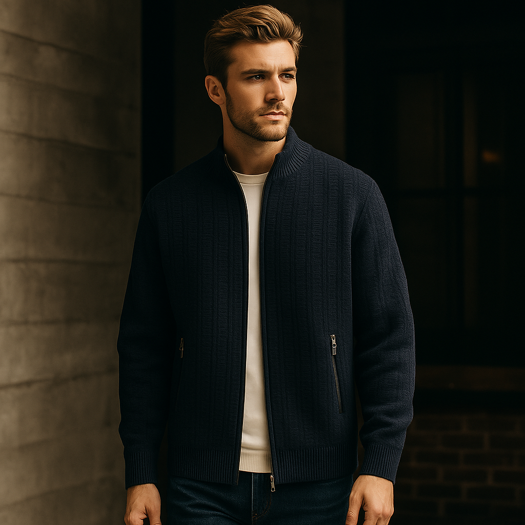 Metro Textured Zip Jacket