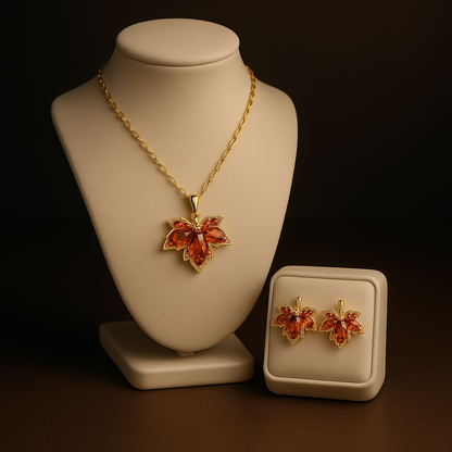 Amber Maple Glow Jewelry Set