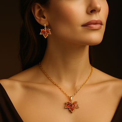 Amber Maple Glow Jewelry Set