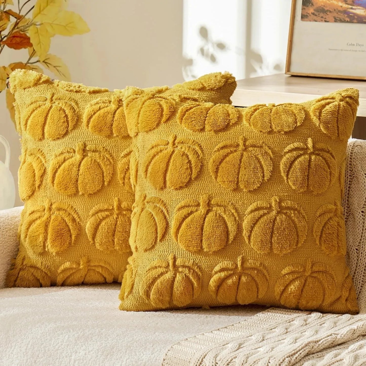 Pumpkin Hollow Pillow Covers